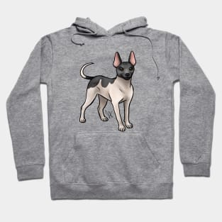 American Hairless Terrier - White and Black Hoodie